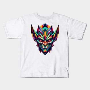 Polygonal Dark Elf: Mystical Fantasy Art Kids T-Shirt